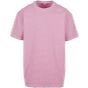 Build Your Brand Acid Washed Heavy Oversize Tee cool_pink