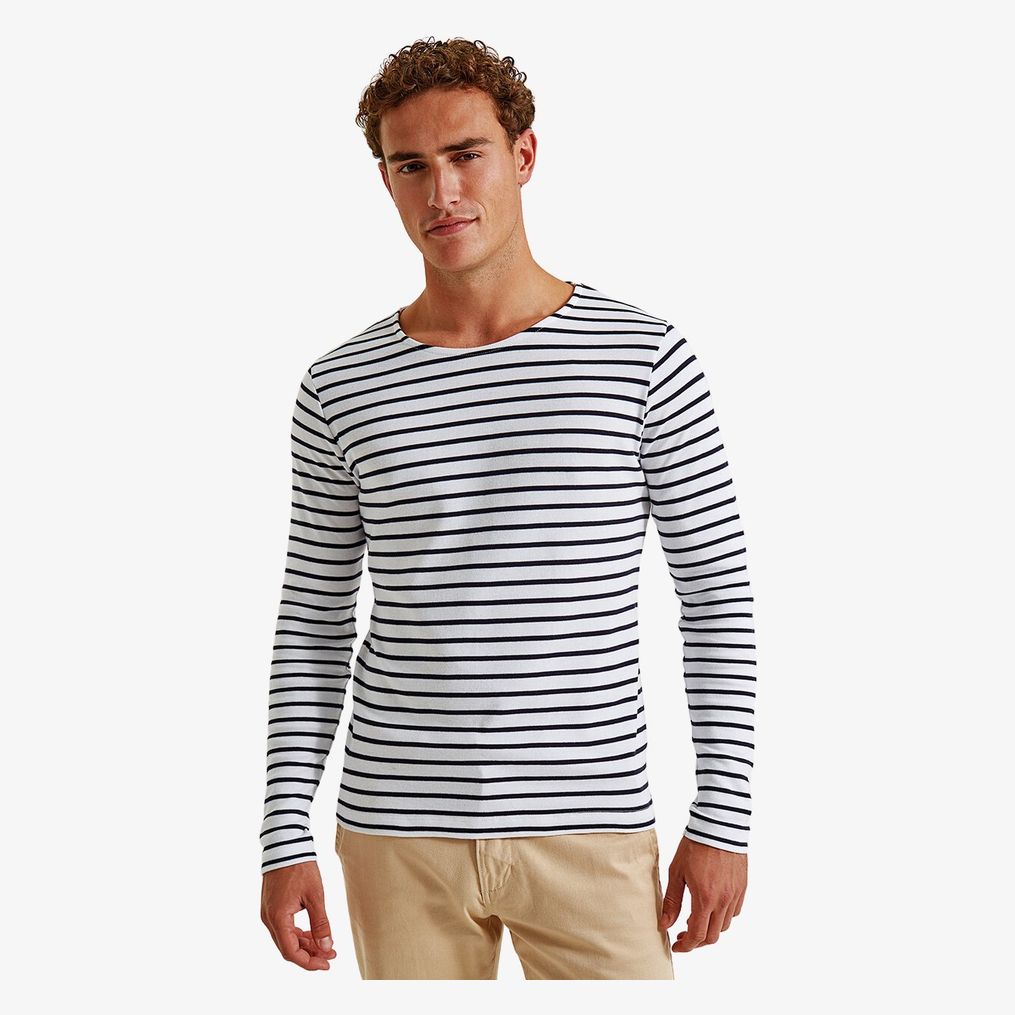 T-shirt marinière « coastal » homme à manches longues asquith-&-fox