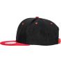 Result Bronx Original Flat Peak Snapback Dual Colour Cap black/red