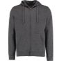 Kustom Kit Zipped Hoodie Dark grey marl