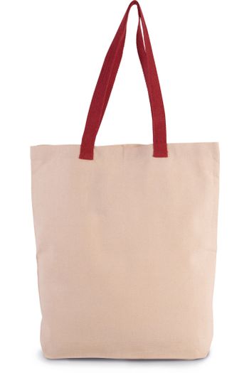 Image produit Sac shopping à soufflet avec poignées contrastées