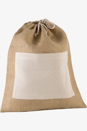 Image produit Sac en toile de jute avec cordelettes