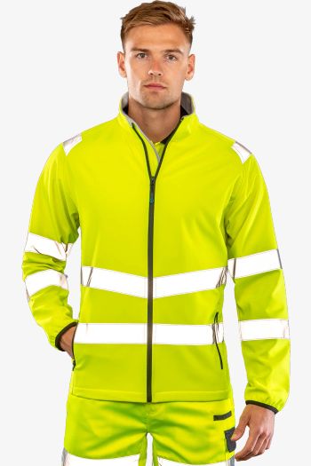 Image produit Recycled 2-layer printable safety softshell