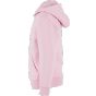 Build Your Brand Kids Fluffy Zip Hoody Soft pink
