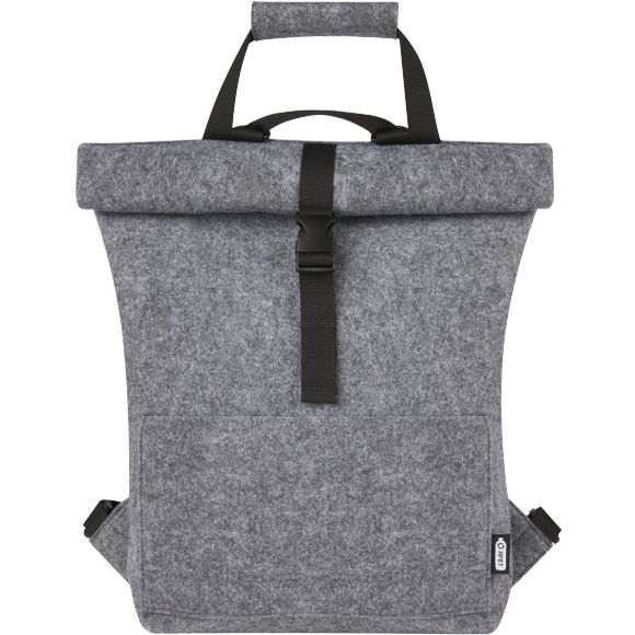Sacoche de vélo avec dessus enroulable Felta de 13 L en feutre recyclé. Unbranded