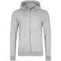HRM Men´s Premium Hooded Jacket Grey melange