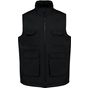 WK Designed To Work Gilet polycoton multipoches rembourré unisexe black