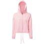 TriDri Sweat à capuche zippé femme en tissu recyclé avec cordon de serrage Tridri® light_pink