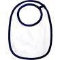 Babybugz Single layer bib white/nautical_navy