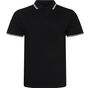 AWDis Just Polos Stretch tipped polo black/white