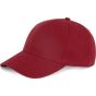 K-up Casquette en coton bio - 6 panneaux hibiscus_red