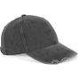 K-up Casquette vintage effet déchiré - 6 panneaux washed_black