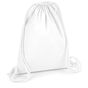 westfordmill Sac de gym en coton biologique de qualité white