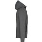 James&Nicholson Men´s Hooded Jacket dark_melange