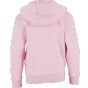 Build Your Brand Kids Fluffy Zip Hoody Soft pink