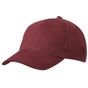 Myrtle Beach 5 Panel Cap Heavy Cotton burgundy