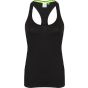 Tombo Ladies' racer back vest black