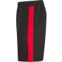 Finden+Hales Adults' knitted shorts with zip pockets black/red