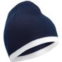 Myrtle Beach Beanie with Contrasting Border navy/white