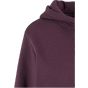 Build Your Brand Ladies Fluffy Hoody Plum purple
