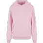 Build Your Brand Ladies Fluffy Hoody Soft pink