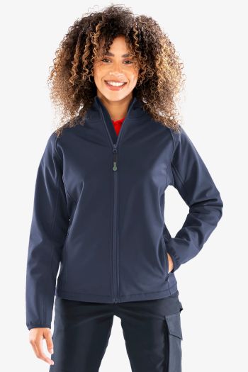 Image produit Recycled 3-layer printable womens hooded softshell