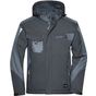 James&Nicholson Craftsmen Softshell Jacket -STRONG- black/carbon