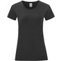 fruit of the loom Ladies Iconic 150 T noir