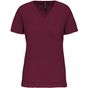 Kariban T-shirt BIO150IC col V femme - wine - 2XL