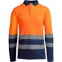Roly WRK Atrio LS marine/orange_fluo