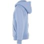 Build Your Brand Kids Fluffy Zip Hoody Powder blue