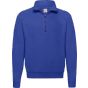 fruit of the loom Classic zip neck sweat royal_blue