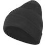 Build Your Brand Heavy Knit Beanie charcoal