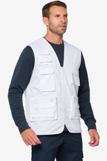 Image produit Gilet polycoton multipoches doublé unisexe