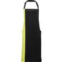 Premier Tablier à bavette bicolore Colours Collection black/lime