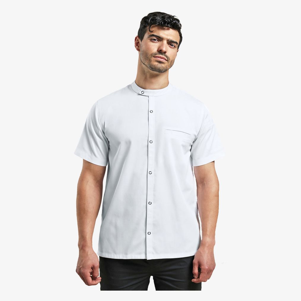 Chemise de cuisinier à manches courtes 