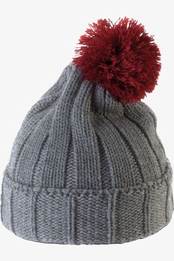 Image produit Bonnet à pompon avec revers