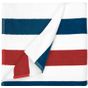 The One Towelling Beach Towel Stripe navy_blue/red/white