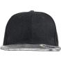 Result Bronx Glitter Flat Peak Snapback Cap black/silver