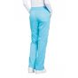 Cherokee Pantalon cargo à taille élastique pour femme turquoise