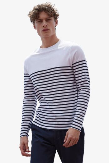 Image produit Long sleeved Breton striped T