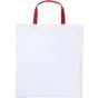 Nutshell Cabas en coton anses courtes université white/red