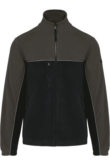 Image produit Veste micropolaire bicolore écoresponsable unisexe