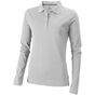 Elevate Polo manches longues pour femmes Oakville grey_melange