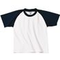 B&C Collection Base-ball /Kids white/navy