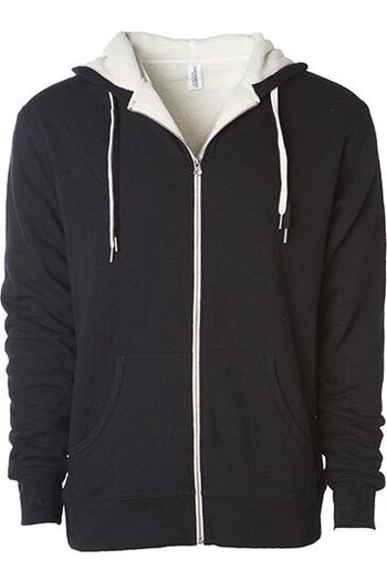 Image produit Unisex Sherpa Lined Zip Hooded Jacket