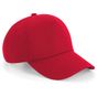 Beechfield Casquette authentique à 5 panneaux rouge classique