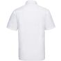 Russell Chemise en Popeline Polyester/Coton classique manches courtes homme white