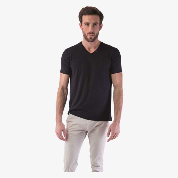 Men's  No Label V Neck T-Shirt Sans etiquette