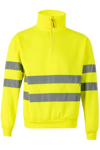 Image produit Sweat col zippé haute visibilité